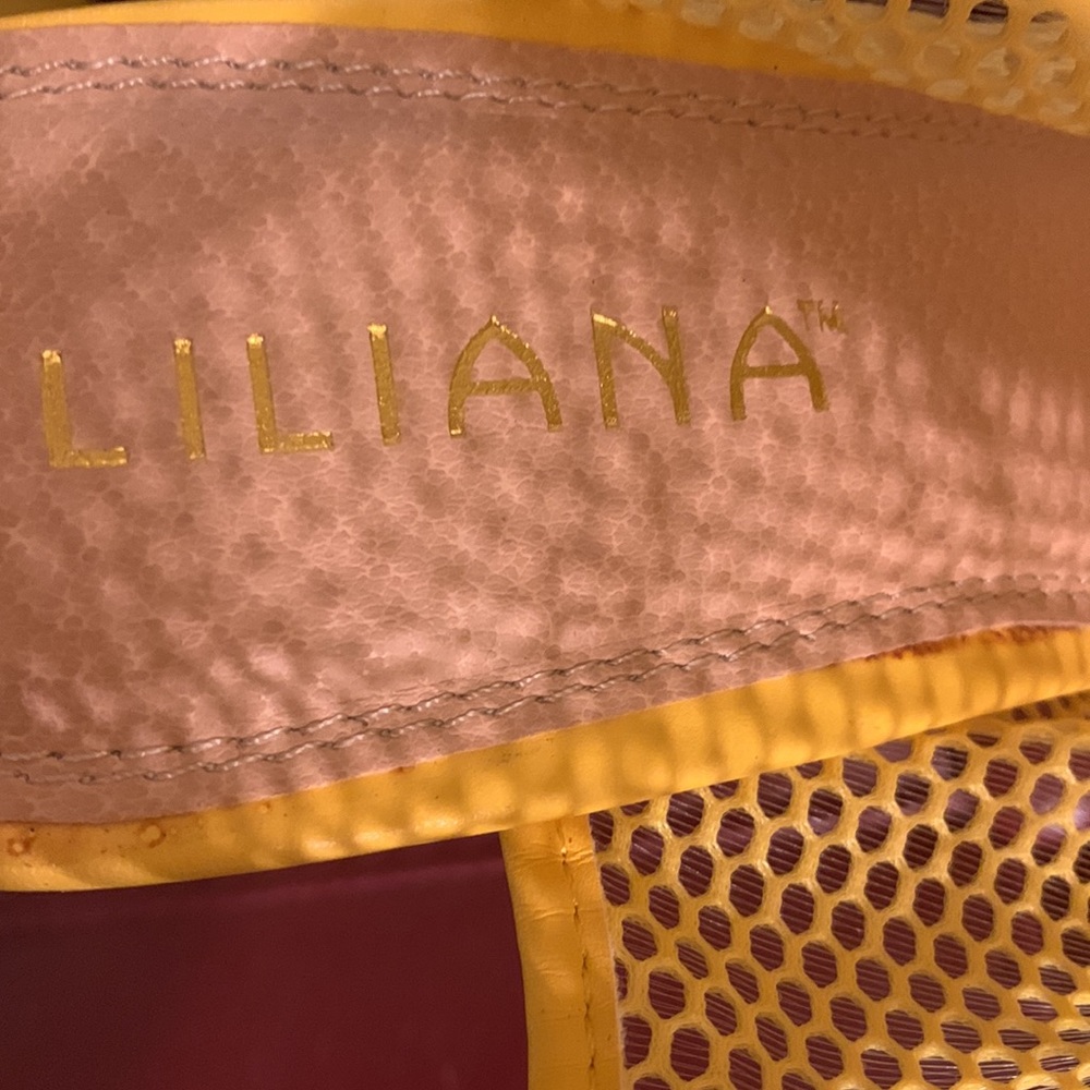 Liliana Trista-39 Mesh Peep Toe Lace Up Ankle Cutout Slingback Sandal:NWOT ๐HP - Picture 3 of 11